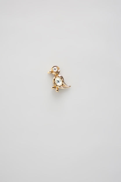 Gold Finish Dangler Earrings