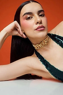 Gold Plated Brass Necklace