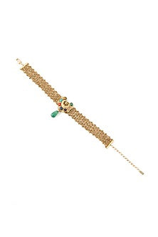Antique Gold Plated Stone Necklace