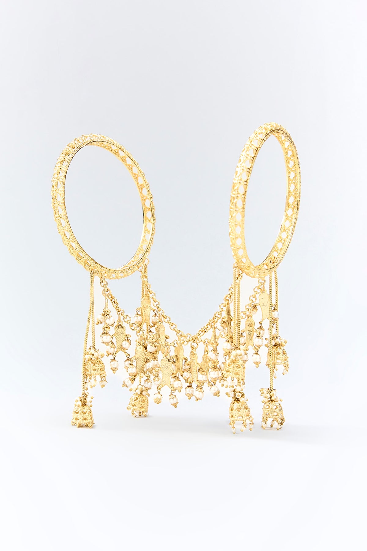 Gold Finish Brass Bangle