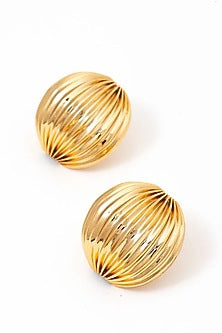 Gold Plated Brass Alloy Dangler Earrings