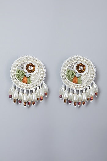 White Pearl Earrings