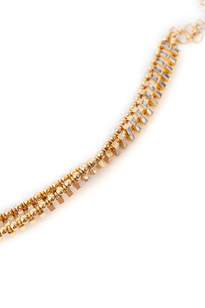 Gold Finish Cubic Zirconia Firework Trail Bracelet