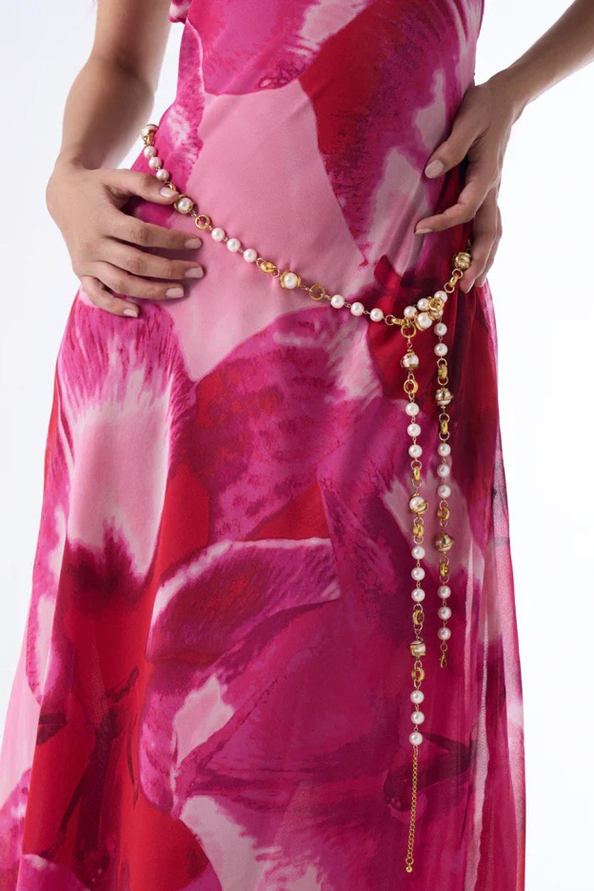 Gold Finish Pearl Necklace