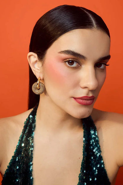 Gold Plated Brass Dangler Earrings