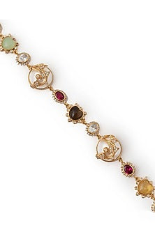 Gold Plated Cubic Zirconia & Faux Pearl Necklace