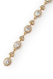 Gold Plated Cubic Zirconia Maangtikka