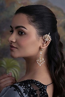 Gold Plated Cubic Zirconia Dangler Earrings
