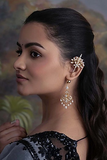 Gold Plated Cubic Zirconia Dangler Earrings