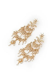 Gold Plated Cubic Zirconia Dangler Earrings
