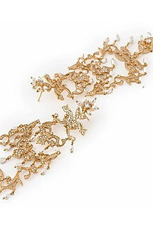 Gold Plated Cubic Zirconia Dangler Earrings