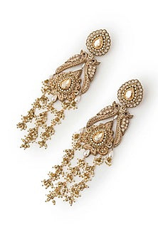 Gold Plated Cubic Zirconia Dangler Earrings
