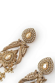 Gold Plated Cubic Zirconia Dangler Earrings