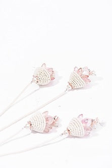 Silver Sequin & Beaded Dangler Earrings