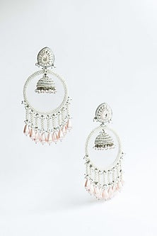 Pink Pearl Dangler Earrings