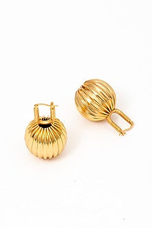 Gold Plated Brass Alloy Dangler Earrings