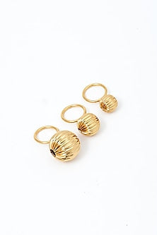 Gold Plated Ring (Set Of 3)