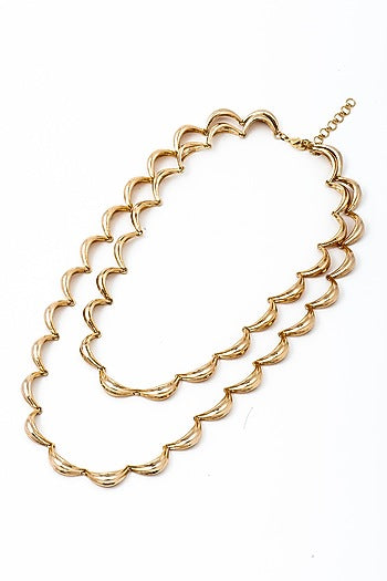 Gold Plated Layered Necklace