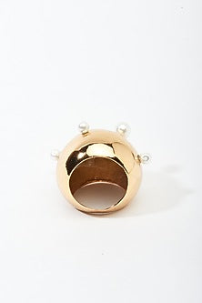 Gold Plated Pearl Ring