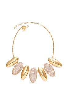 Gold Finish Zircon Necklace