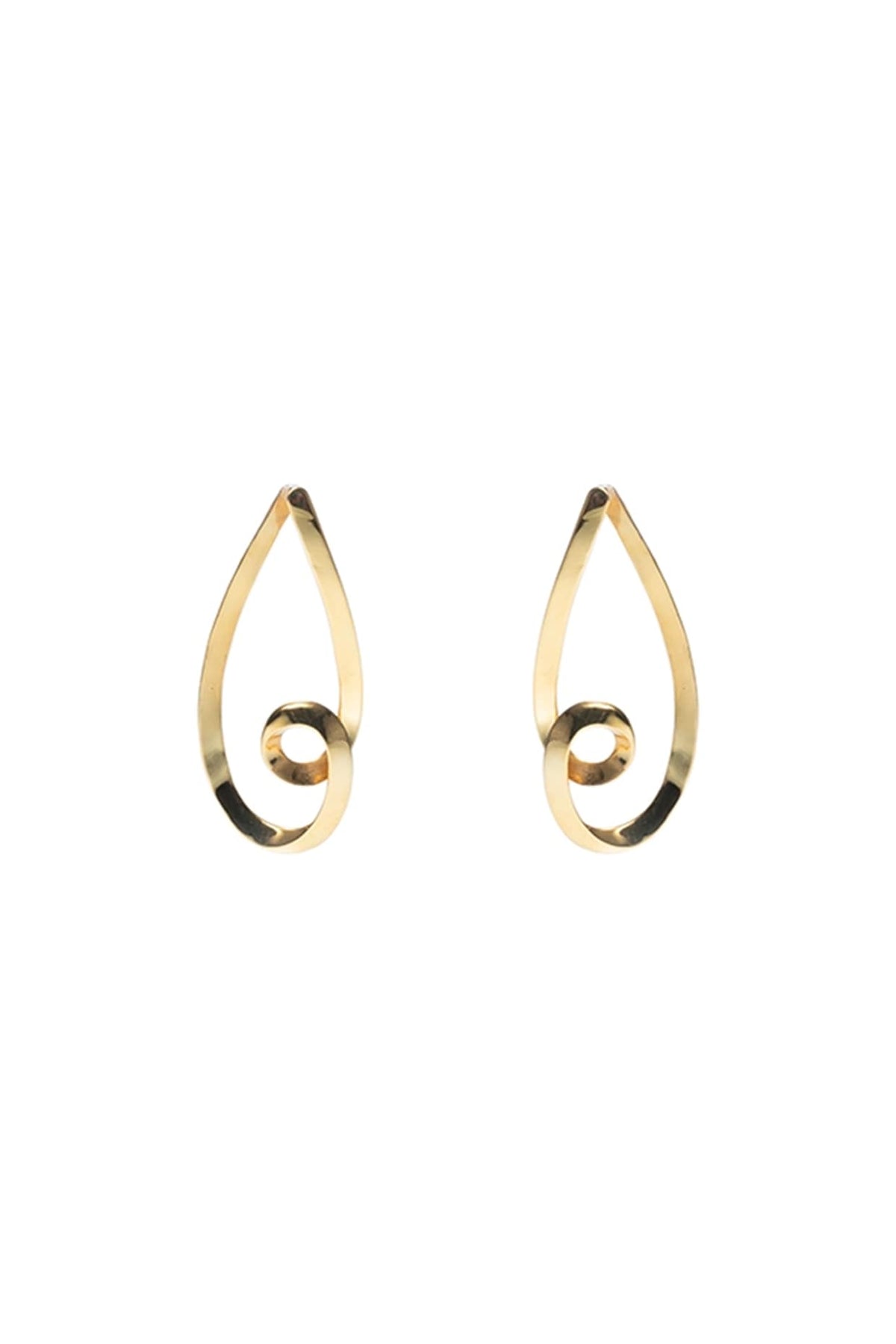 Gold Finish Dangler Earrings Set In Brass