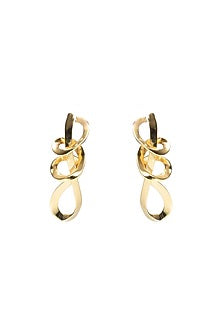 Gold Finish Brass Dangler Earrings
