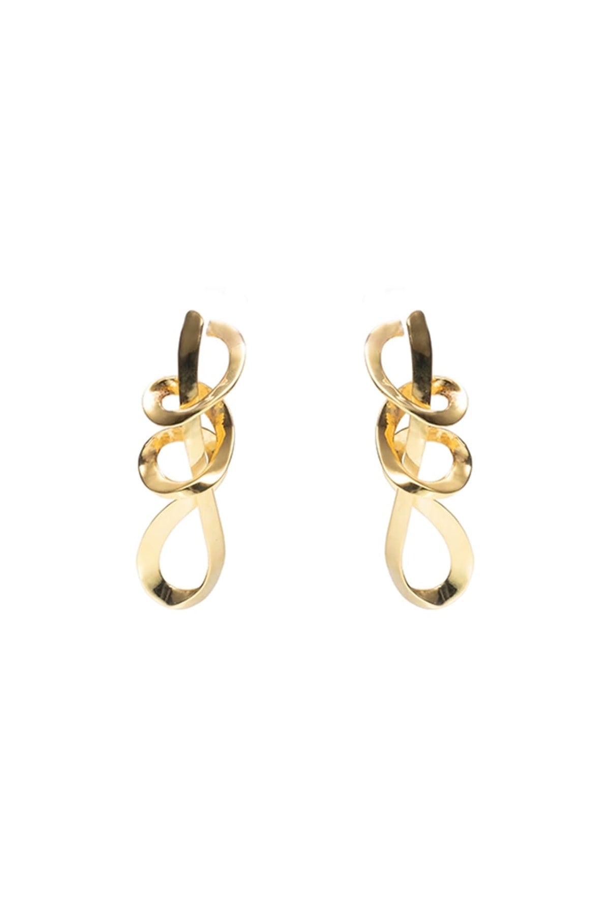 Gold Finish Brass Dangler Earrings