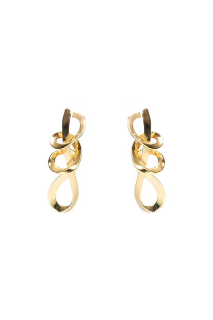 Gold Finish Brass Dangler Earrings
