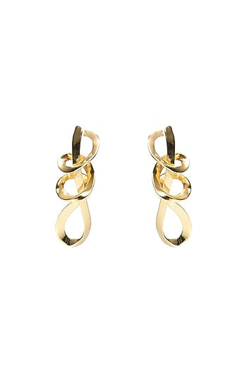 Gold Finish Brass Dangler Earrings