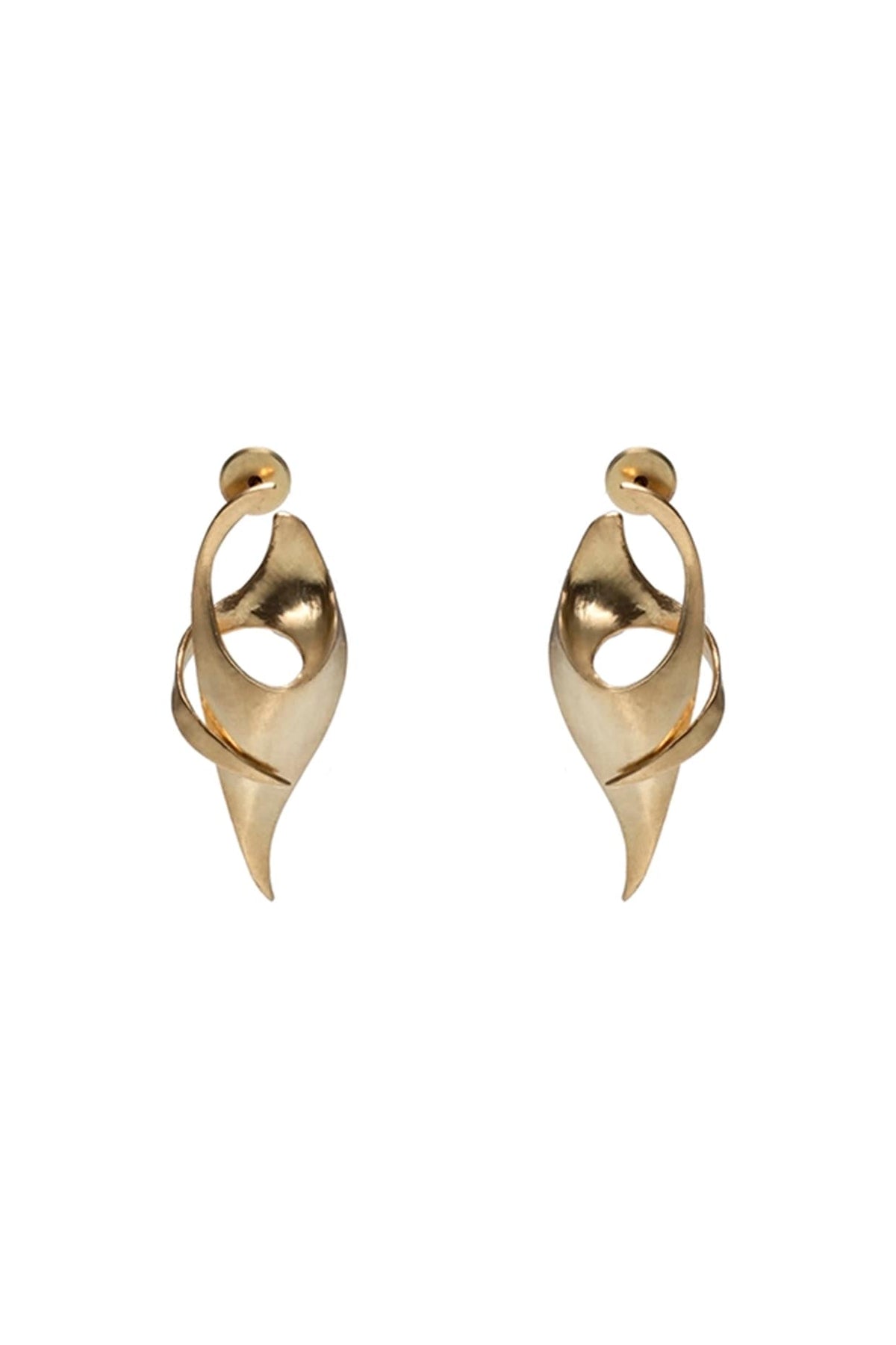 Gold Finish Dangler Earrings