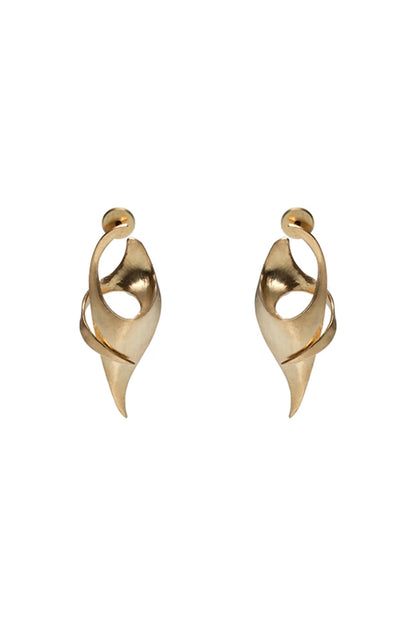 Gold Finish Dangler Earrings
