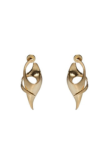 Gold Finish Dangler Earrings