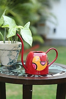 Red Iron Watering Can