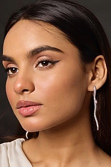Gold Finish Statement Dangler Earrings