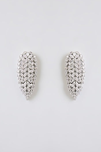 White Finish Zircon Necklace Set