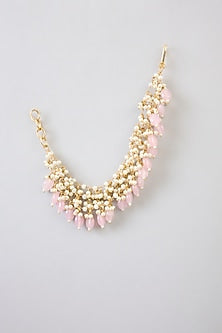 Gold Plated Jadau Kundan Polki Earchains