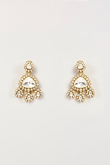 Two Tone Finish Kundan Polki Necklace Set