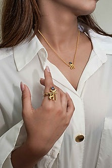 14Kt Yellow Gold Maa Ring