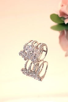 14Kt Yellow Gold Diamond Layered Ring