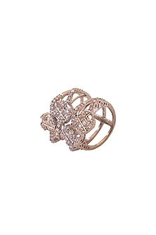 14Kt Yellow Gold Diamond Layered Ring