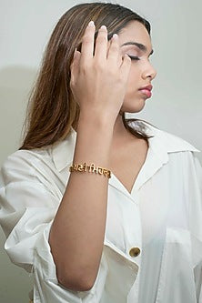 14Kt Yellow Gold Apni Mehar Kar Openable Bracelet