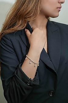 14Kt Yellow Gold Diamond Openable Bracelet