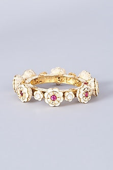 Gold Finish Ruby Bracelet