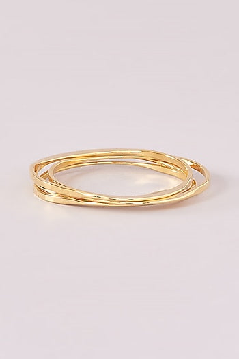 Gold Plated Bangles (Set Of 4)