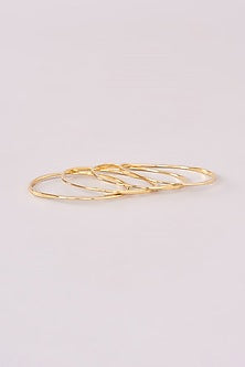 Gold Plated Bangles (Set Of 4)