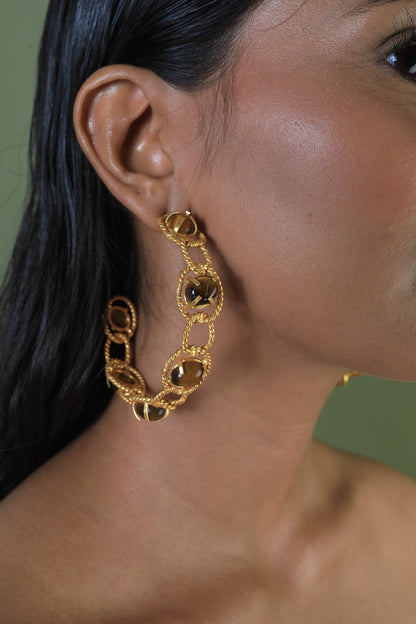 Gold Plated Hoop Earrings