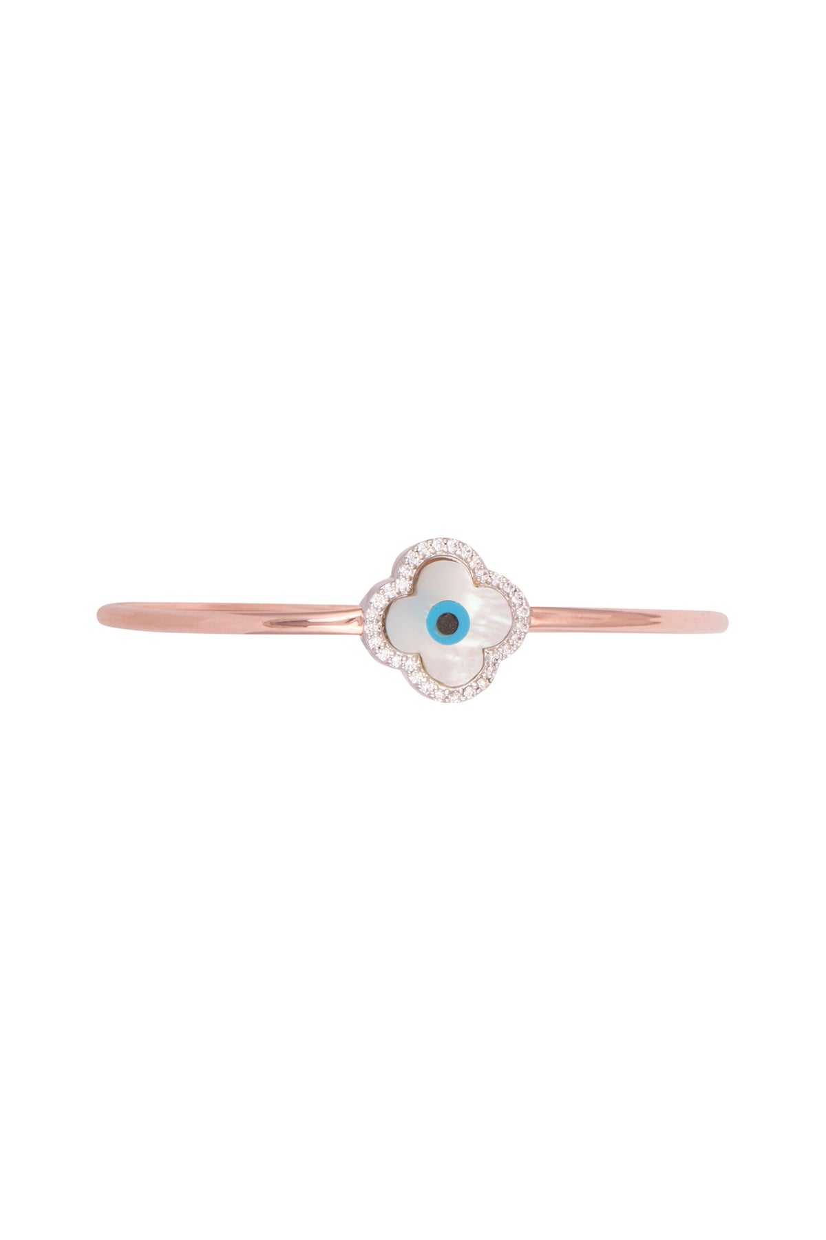 Rose Gold Plated Evil Eye Bracelet