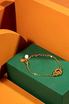 Gold Plated Baroque Pearl Bracelet