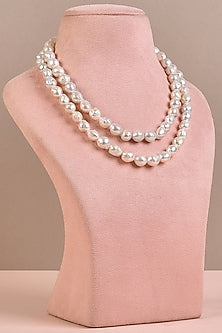 White Baroque Pearl Necklace