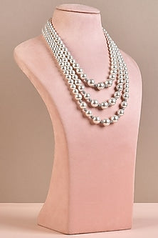 White Layered Necklace